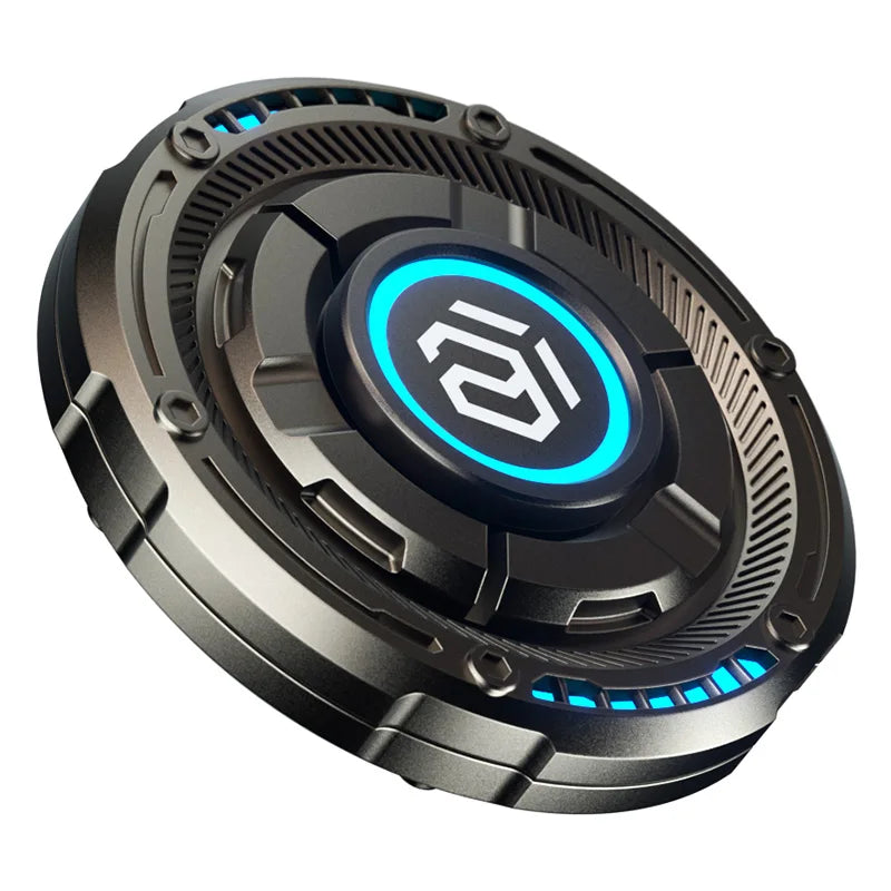 EDC Fidget Spinner Metal Luminous Push Card Coin Stress Toy