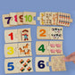 Wooden Number Matching Puzzle Toys for Baby Early Education Gift