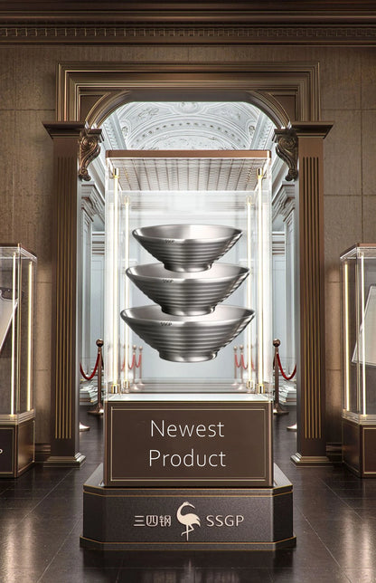 Ciotola per Ramen in Acciaio Inossidabile 1.4L Isolante Regalo di Natale