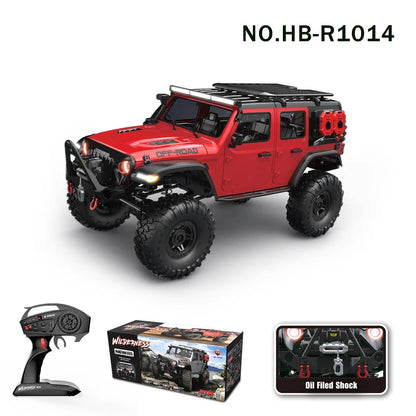 RC Car 4WD Off-Road Rock Crawler LED Lights 2.4G Proportional Control USB Charging Fall 2025 Gift Idea