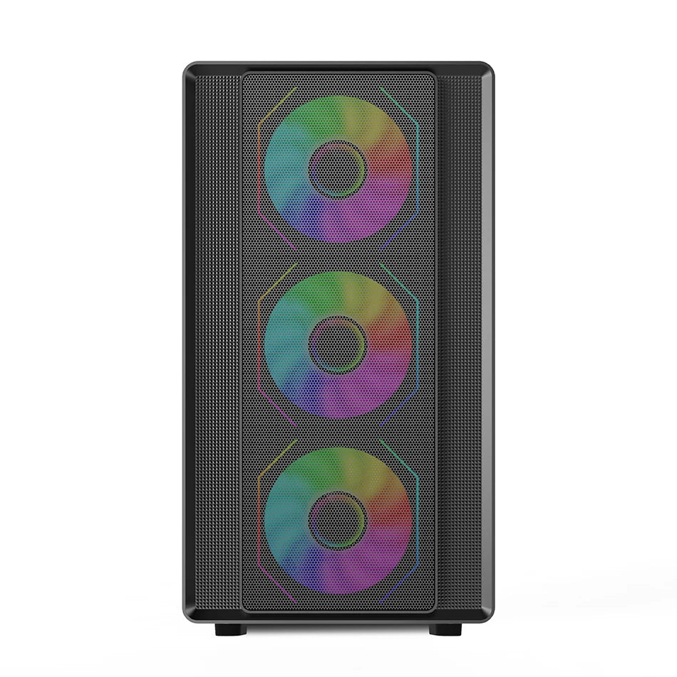 Mini ITX PC kabinet hærdet glas 360mm vandkøling