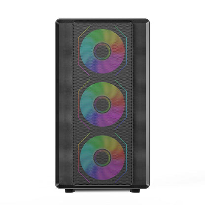 Mini ITX PC kabinet hærdet glas 360mm vandkøling