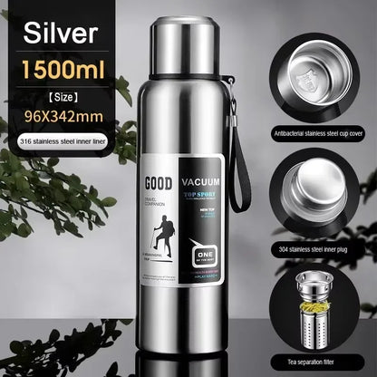 Insulated Water Bottle Stainless Steel Thermos Travel Mug For Outdoors Eco Friendly Gift 2026 Summer