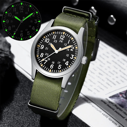 Military Quartz Field Watch 37mm Sapphire Fall 2025