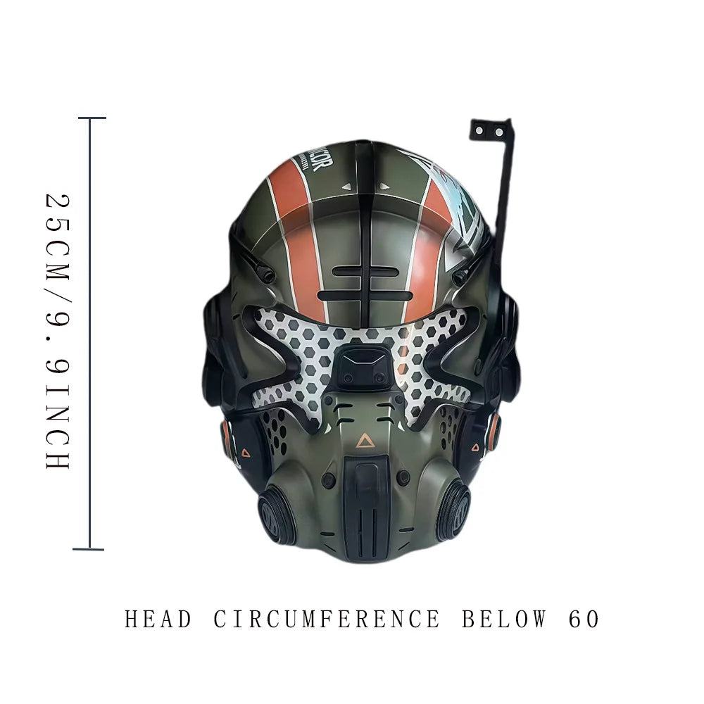 Titanfall Jack Cooper LED-verlichte cosplayhelm van hars, Halloweenkostuummasker voor volwassenen 2026