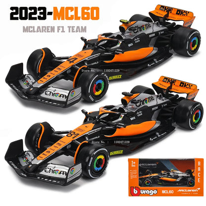 Die-Cast Car 1:43 Scale Formula One MCL60 Replica 2023 Collectible Display Model Fall 2025 Gift