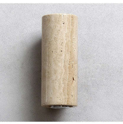 Japandi Yellow Marble LED Wall Sconce Wabi Sabi Bedside Light