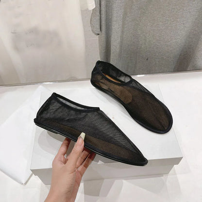 Breathable Women Mesh Ballet Flats - Slip On, For Summer