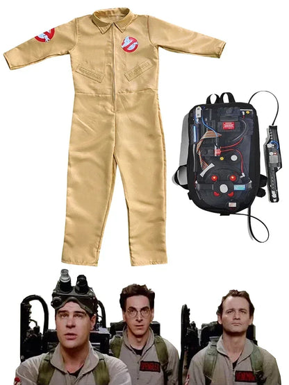 Ghostbusters Movie Cosplay Costume Set with Proton Pack Prop for Adults Halloween Carnival 2026