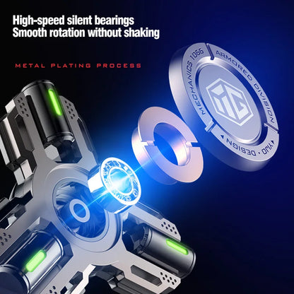Glow Fidget Spinner Alloy EDC Long Spin Stress Relief