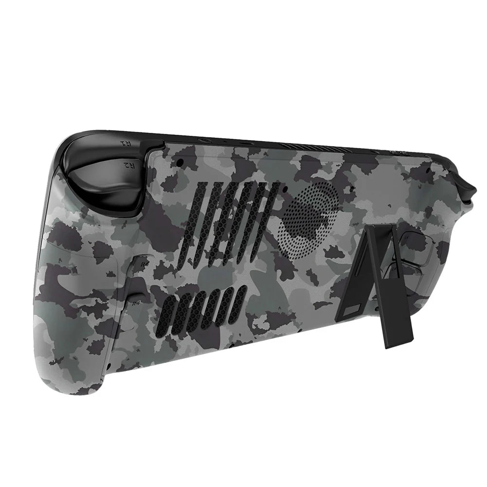 Cubierta trasera transparente para refrigeración de Steam Deck con soporte de soporte