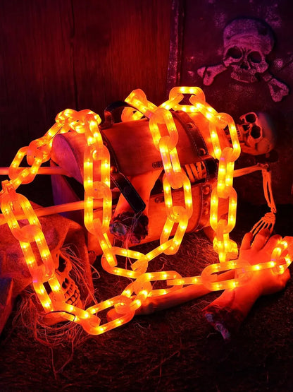 Solar Battery Halloween Chain Lights Waterproof 8 Modes