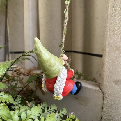 Decorazione pendente gnomo in resina per vasi e giardini carino ornamento da giardino esterno idea regalo autunno 2026