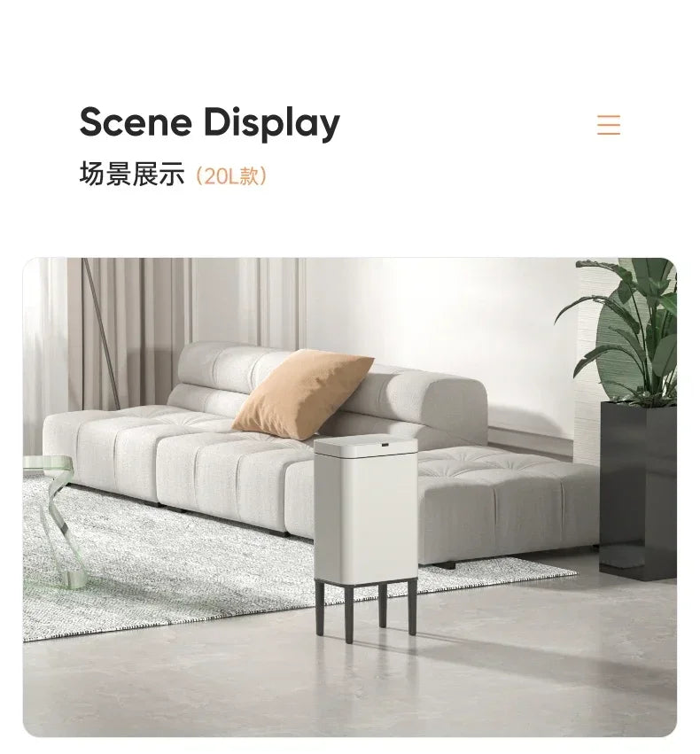 Smart Sensor Trash Can 20L Stainless Steel Waste Bin