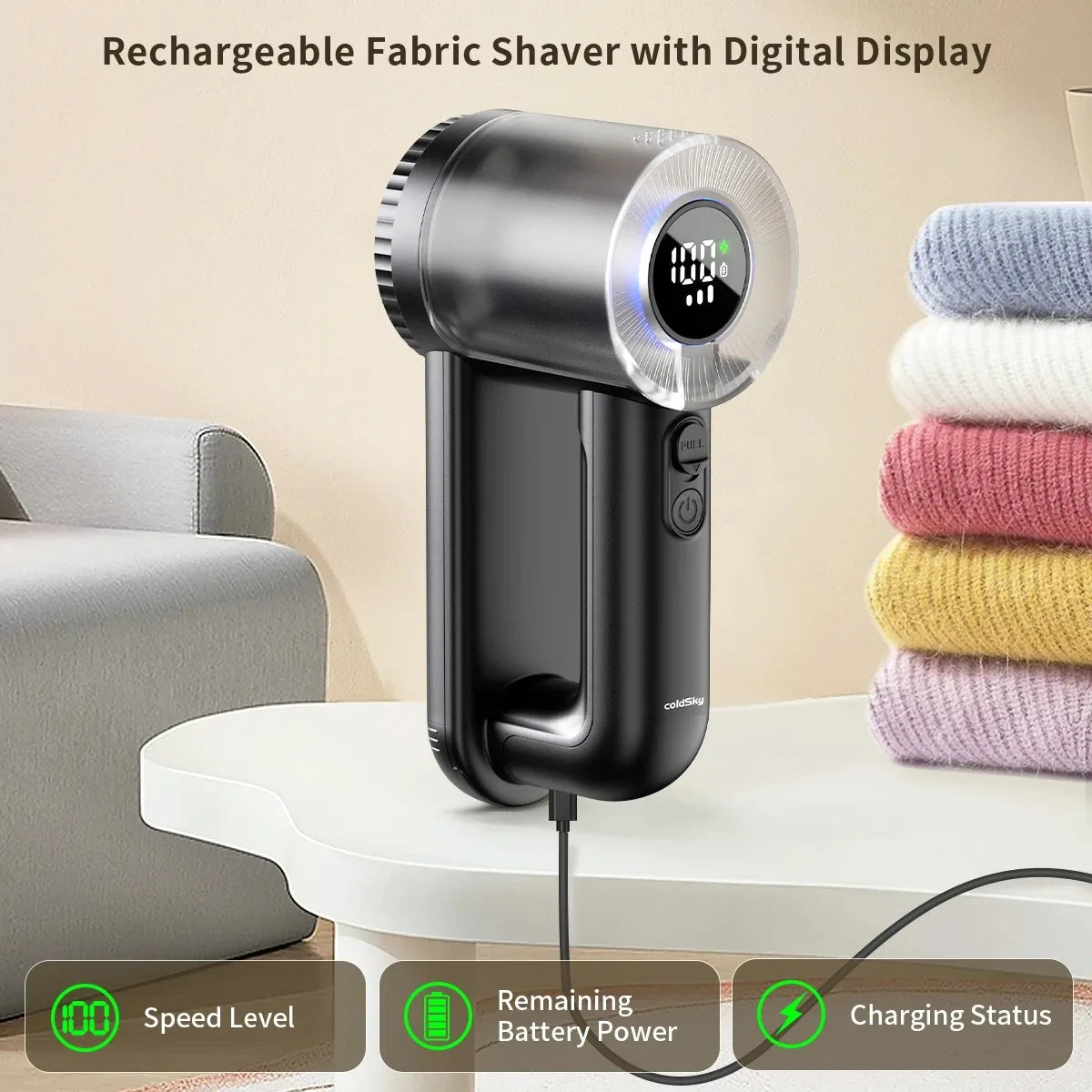 Lint Remover Rechargeable Fabric Shaver Hair Ball Trimmer For Clothes Fall 2026 EcoFriendly Gift Idea