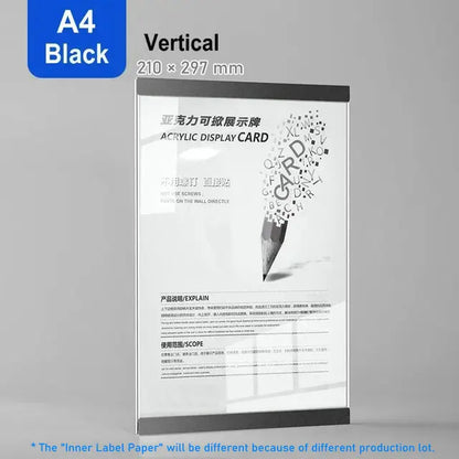 Marco de foto acrílico marco flotante magnético decoración de pared minimalista otoño 2025 montaje adhesivo fácil de cambiar