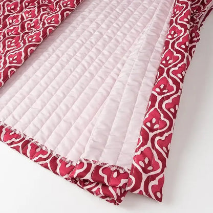 Insulating Women’s Quilted Vest - Loose Open Stitch, Cotton