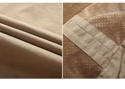 Chaqueta impermeable para hombre - Rompevientos con capucha de poliéster para camping