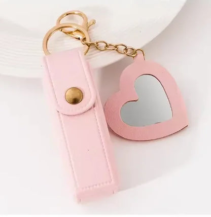 1+1 Free Birkin Inspired Mini Hand Bag - Mini Leather Lipstick Bag Charm Keychain