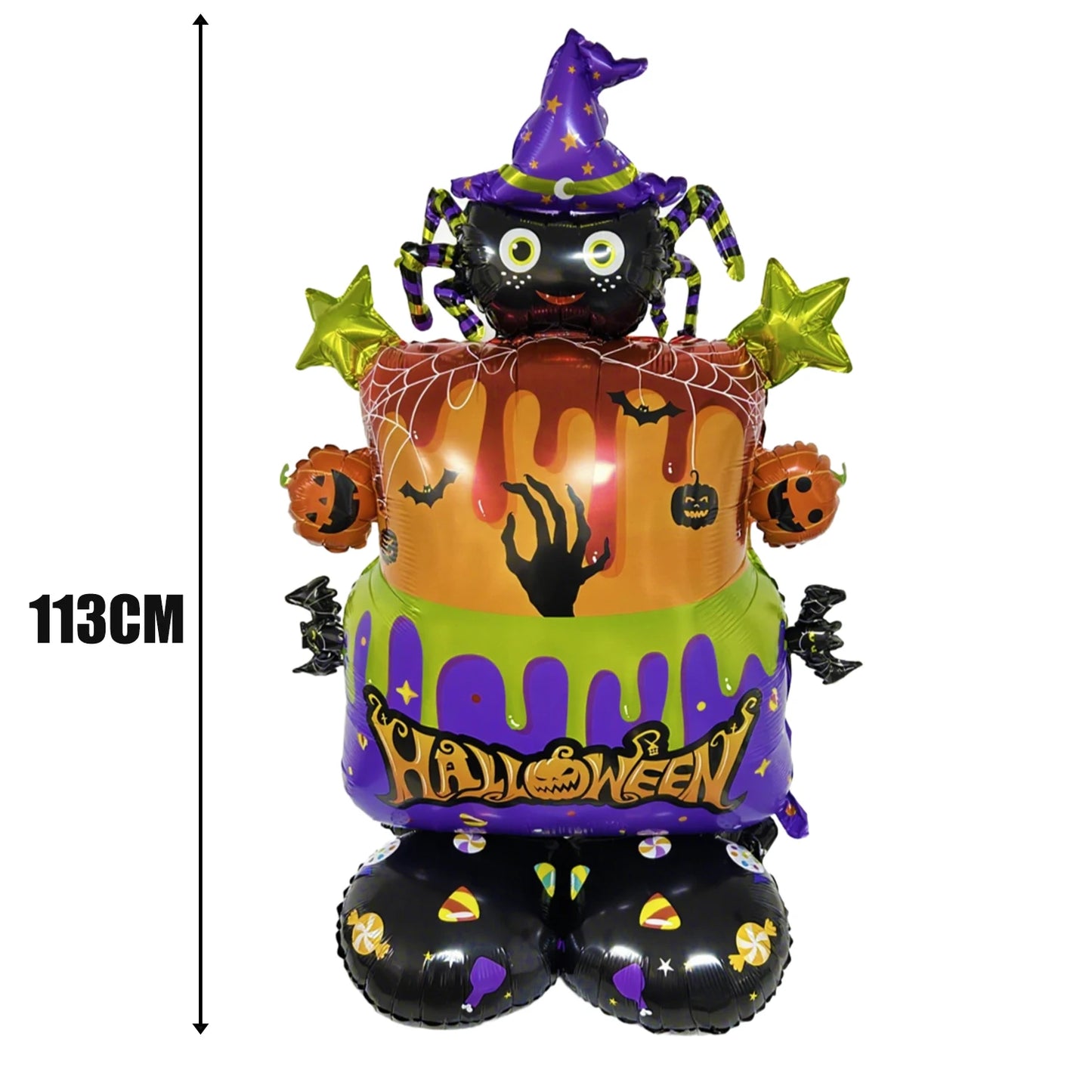 Halloween Luftballons Riesiger Folienaufsteller Partydekoration 2025