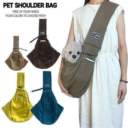 Comfortable Dog Bag  Pet Crossbody Shoulder Bag Sling for Small Pets, Outdoor Travel, Portable Pet Supplies