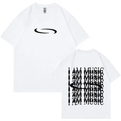 PlayBoi Carti ''I'm Music T-skjorte'' Opium Ken Carson Turné Rap Mote Hip Hop Oversized T-skjorter