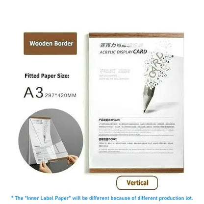 Marco de foto acrílico marco flotante magnético decoración de pared minimalista otoño 2025 montaje adhesivo fácil de cambiar