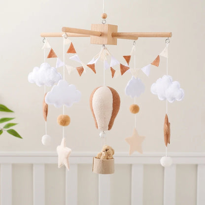 Hot Air Balloon Crib Mobile Newborn Sensory Toys Soothing