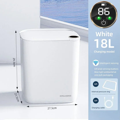 Smart Sensor Trash Can 18L With Display Type C Recharge