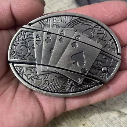 Outdoor Sports Versatile Men's Belt Buckle - Alloy, 7.6cm x 5.8cm, Durable & Stylish