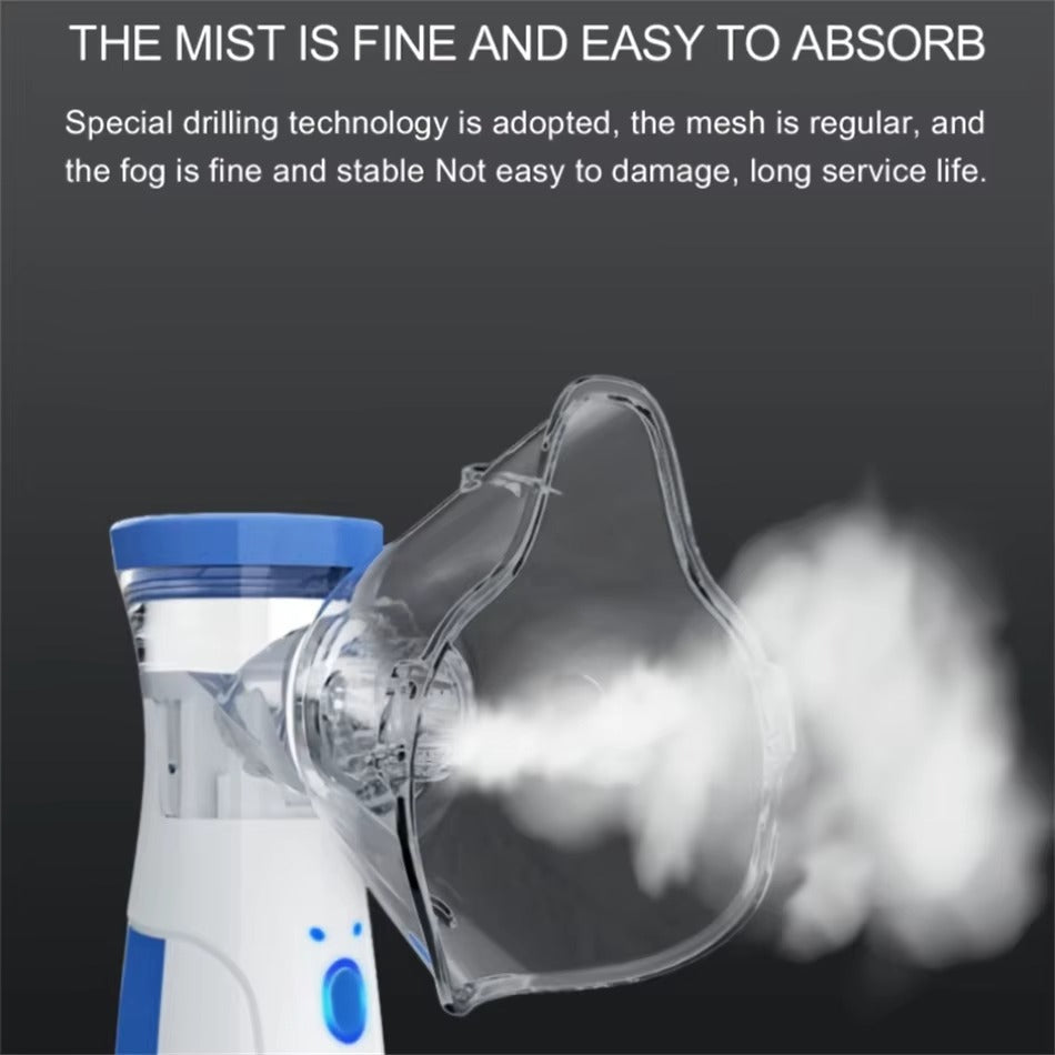 Nebulizer bærbar mini mesh nebulizer til voksne og børn stille inhalator på farten tilbage til skole 2025