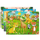 Gioco di Puzzle in Legno Intellettuale di Pensiero Logico Jigsaw Animale Veicolo Cartone Giocattoli Educativi Precoce per Bambini Regalo