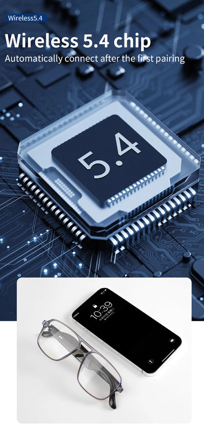 Smart Bluetooth Photochromic Sunglasses With Audio Mic