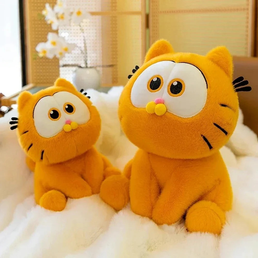 Kawaii Garfield Plush Toy - Soft Cartoon Cat Stuffed Doll, Perfect Gift for Kids and Anime Lovers, Adorable Home Decoration