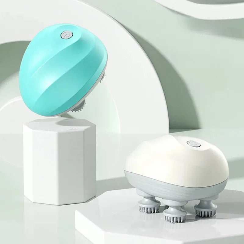 Elektrische Hoofdmassageapparaat USB Oplaadbare Hoofdhuidmassageapparaat Vakantiegeschenk 2026 Diepe Weefselkneden voor Nek Rug Schouders