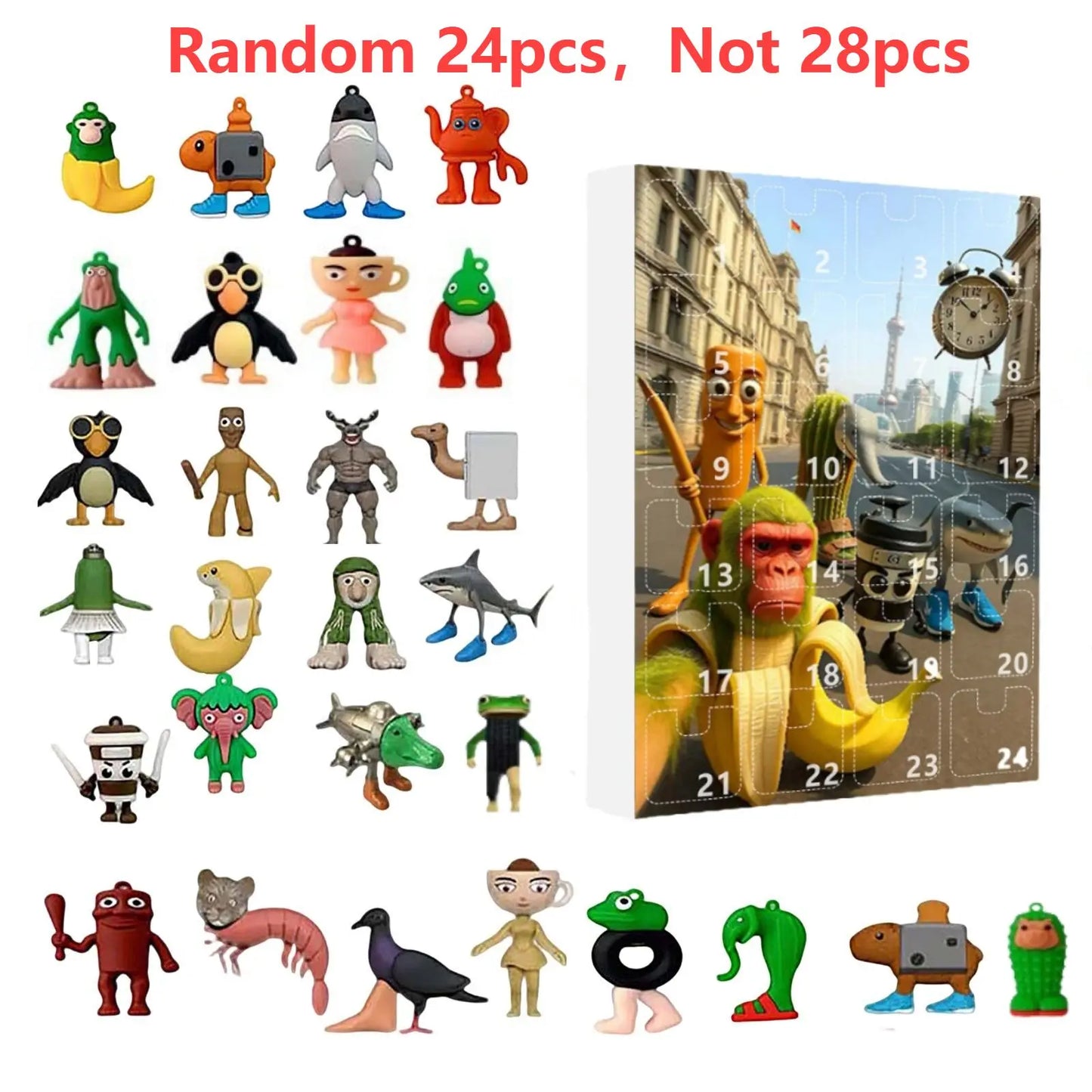 Calendario de Adviento 24 Días Recuerdo Navideño Italian Brainrot