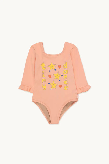 Lightweight unisex one-piece swimsuit - casual cut, nylon, beach & pool wear for kids