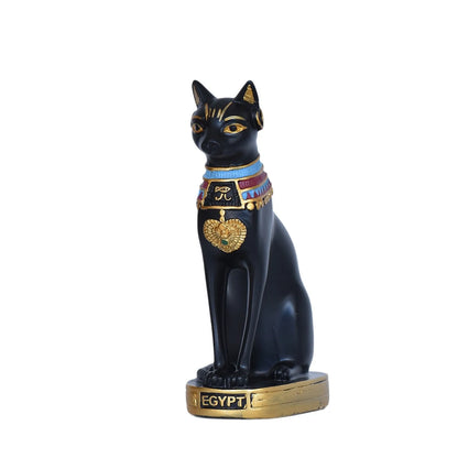 Statua mini gatto dea egizia in resina decorazione per casa e giardino idea regalo retrò