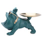 Resin Bulldog Storage Sculpture - Stylish Key Holder & Candy Tray for Home Decor