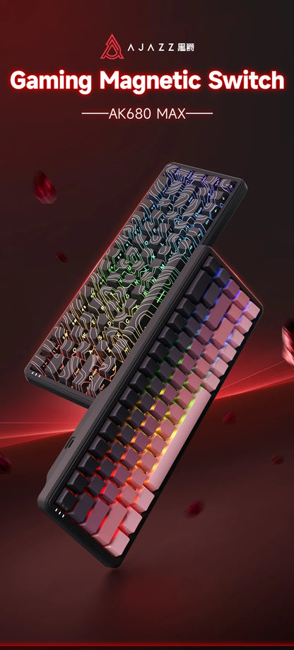 Teclado Mecánico Sixty Mini Inalámbrico ARGB Magnético Hall