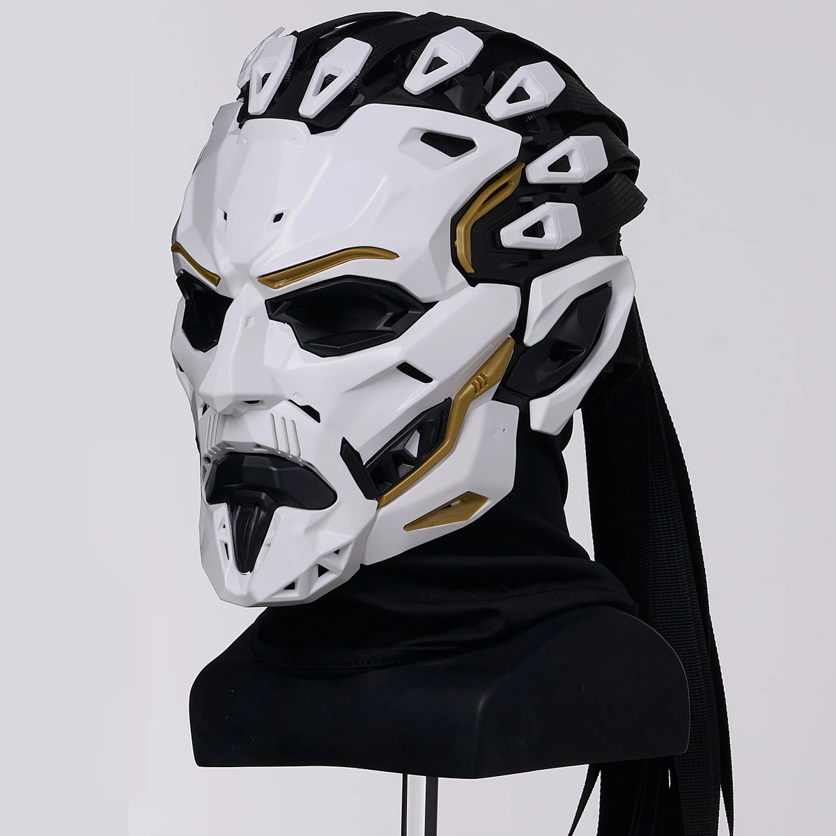 JAUPTO punk Witcher PVC-cosplaymasker voor het hele gezicht, hoogwaardig feestattribuut, Halloweenaccessoire 2026