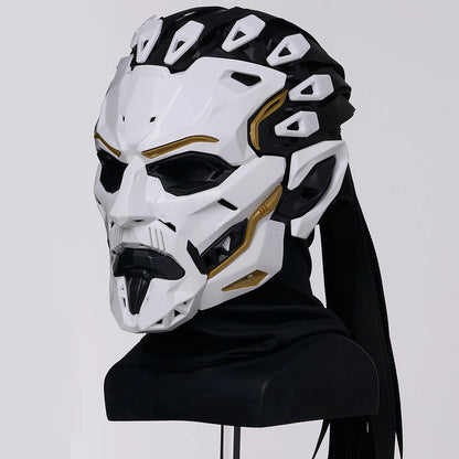 JAUPTO punk Witcher PVC-cosplaymasker voor het hele gezicht, hoogwaardig feestattribuut, Halloweenaccessoire 2026