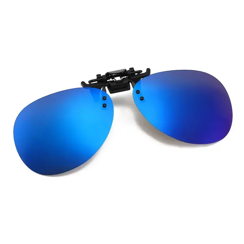 Clip-On Zonnebril Gepolariseerd UV400 Nachtzicht Rijden Bril Vierkante Clip-Ons Anti-Glare Vintage Stijl 2026