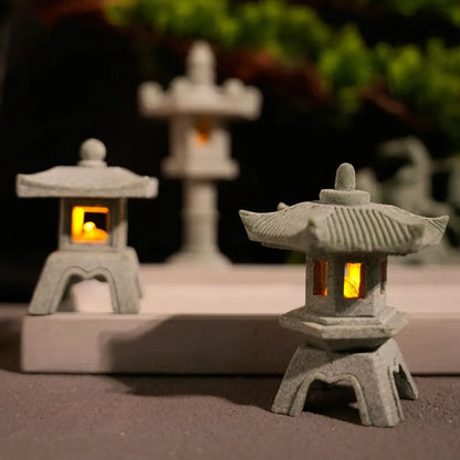 Pagoda Lantern Garden Statue Zen Yard Light Miniature Lamp for Micro Landscape Decor Fall 2026 Trend