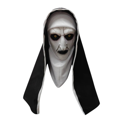 Halloween-cosplaymasker van nylon voor het hele gezicht met horrornon-thema, spookhoofdbedekking voor dames, attribuut voor spookhuis en feest 2026