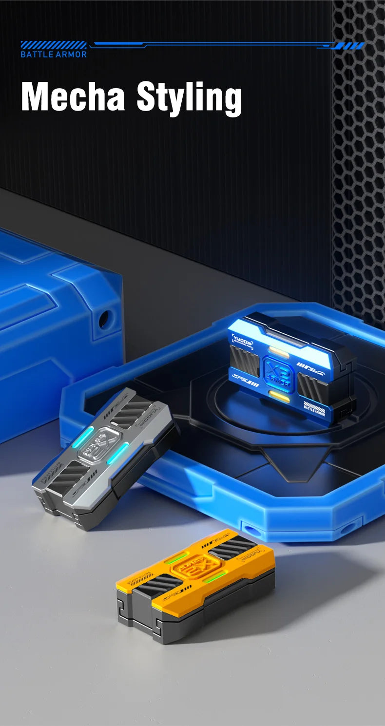 Leuchtendes Schieberegler Metall Fidget Spielzeug EDC Stressabbau