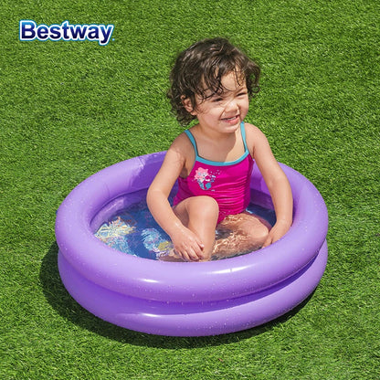 Piscina Inflable para Niños en el Jardín, Piscina Portátil de Verano de 8 pies con PVC Duradero y Colores Brillantes