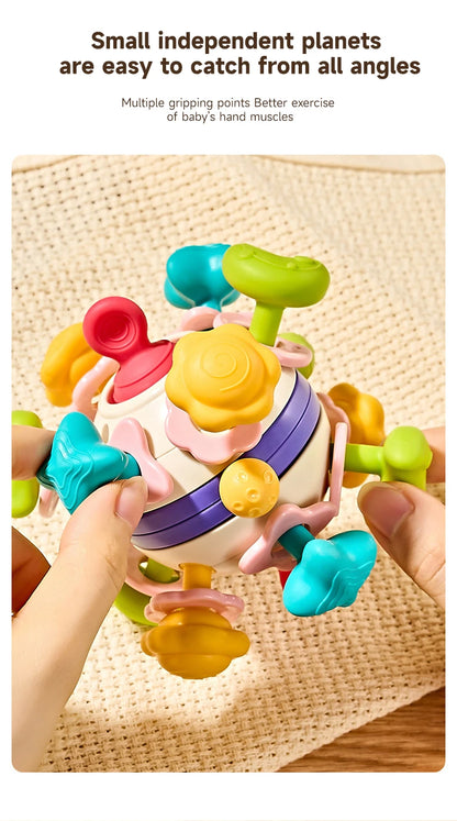 Baby Teether Rattle Hand Grip Sensory Ball Toy Newborn