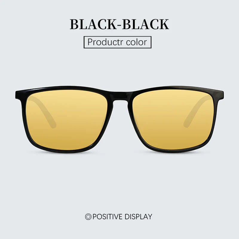 Night Driving Sunglasses Anti Glare Yellow Lens UV400 Protection Lightweight Frame Fall 2025 Gift