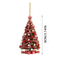 Personalized Acrylic Christmas Tree Pendant - Cute Holiday Decoration for Home, 8cm Festive Ornament for New Year Parties